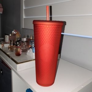 Starbucks Red Matte Studded Tumbler